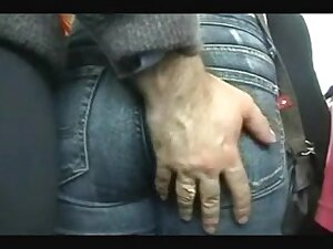 Angel touched in the bus