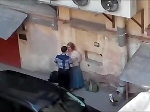 Making out on the street