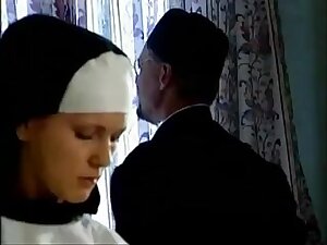 beautiful Nun Takes Her First Cock !