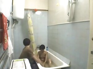Not brather and not Step sister in bathroom