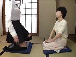 Japanese Amatuer Step mom Force Facesitting Step daughter