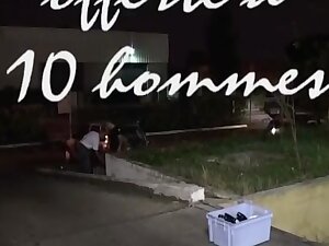 Libertine offerte a 10 hommes dans un club echangiste