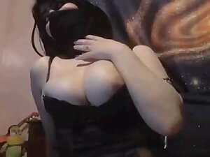 Moroccan whore wearing hijab showing off on cam