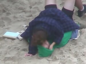 Cothed beach fun