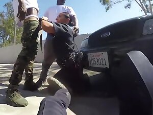 Sheena Ryder is a dirty cop that gets fucked by three BBC