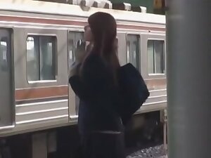 Crazy Japanese slut Natsu Aoi, Hikaru Yuki, Yuu Shinoda in Incredible Public, Lesbian JAV clip