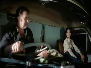 Vintage porn movie with a hot babe bonked in a truck