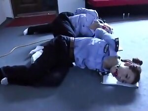3 Chinese Girls Playing In Bondage
