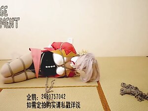 Chinese Cosplay And Self Bondage