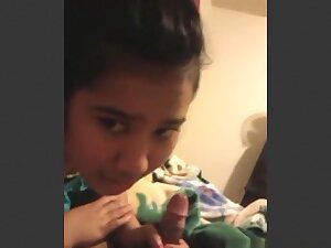 Sextape? asian cutie doesn't like it, but does her bf a favor.