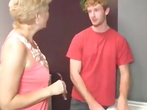 sexy granny sucks young cock