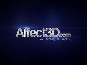 Huge titted dickgirl in high-res animation game