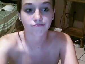 Innocent teenie nude on webcam