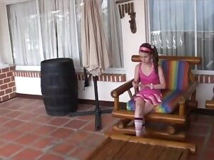 Petite Step sister Gives Step brother A Bit Of Consolation !