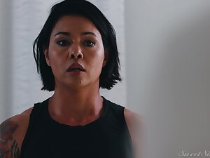 Inked guy is fucking Dana Vespoli all day long, because she likes his cock a lot