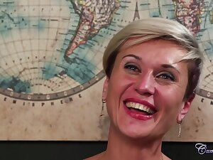 Milf gives the history teacher a good blowjob