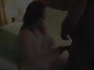 Hot black guy is pleasing my beautiful brunette milf wife