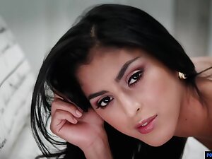 High class whore in erotic lingerie and stockings, Sophia Leone is satisfying her favorite client