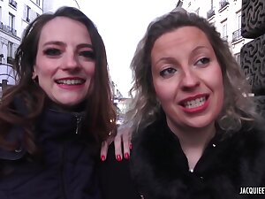 Emilie and her slutty friend are having a threesome with a new neighbor, just for fun