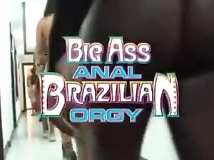 Brazilians sluts have a hardcore anal orgy
