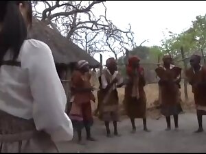 Japanese Girl travels to Africa for vacation