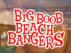 Big tits babes at the beach