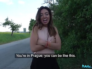 Frida Sante & Thomas Hyka in Mexican Babe Gives Roadside Blowjob - PublicAgent