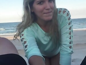 Beach suck fuck