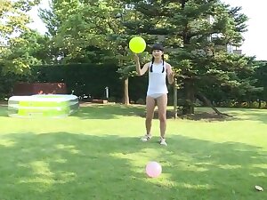 Japanese girl in break