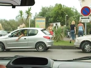 Foursome sex with two hot French babes and their men