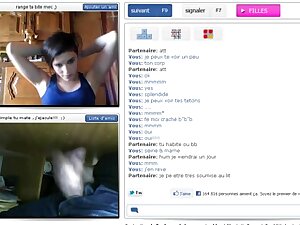 French girl watching my cock