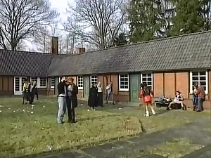 Vintage orgy in the classroom with sexy teen 18+ students 18+