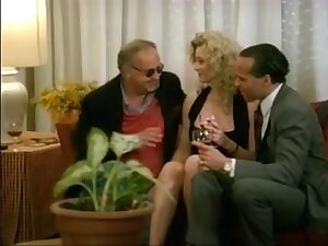 Vintage threesome movie including creamy messy cumshots