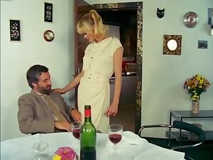 A vintage nylon footjob