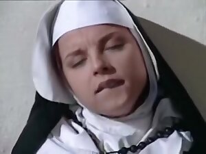 Nun and her selfmade Toy