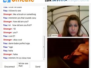 18yo babe with brush on omegle