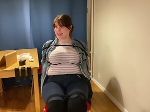 Chubby Reporter Bound Gagged