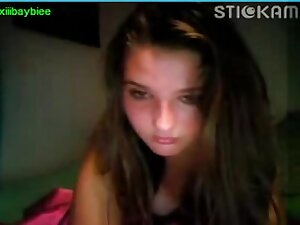 horny stickam babe masturbating hard