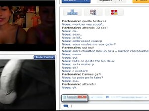 Chatroulette- 2 French Beauties Initiation to be sucked