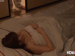 Japanese milf gets fuck by ### in law in different positions