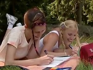 Outdoor threesome