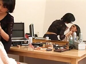 Hot Euro Tarts Fuck Each Other Backstage
