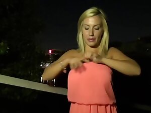 Busty French Slut Fucked By Strangers