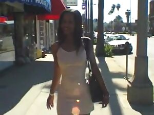 Lovely ebony college girl