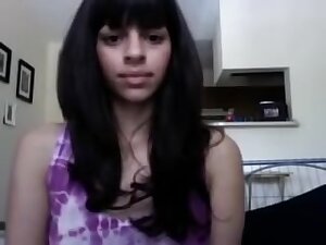 Beautiful Arabian teen 18+ shows her yummy pussy on webcam