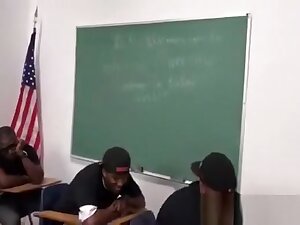 Horny Arab Teacher interracial Gangbang