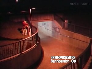 Couple fucking in front of a security camera caught on video