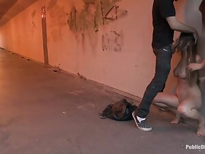 Big Natural Tits Exposed In The Street