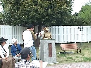 Cosplay Porn: Public Painted Statue Fuck 4