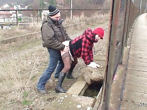 Old Ugly Guy Fuck Real Czech teen 18+ Street Whore Public